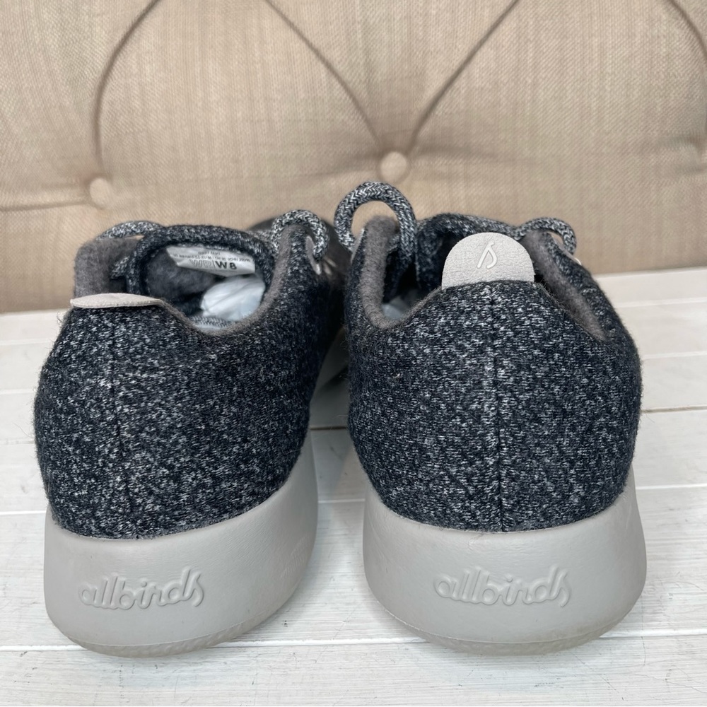 Allbirds Wool Runners Ray Running Shoes Women's 8 Fabric Heather Blue Gray - Picture 7 of 11